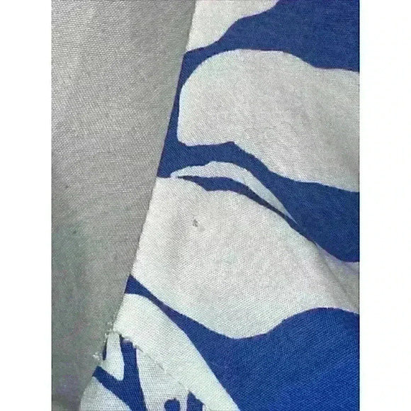 Lilly Pulitzer Augusta Shift Dress Deep Sea Blue Quahog Chowdah Lace Trim Size 6 - Picture 7 of 9